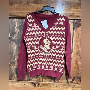 Ugly Christmas Sweater Florida State Seminoles Size Large‎